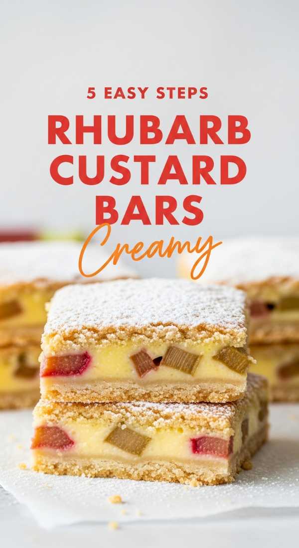 Make Creamy Rhubarb Custard Bars In 5 Easy Steps 69f4514b9b9e6