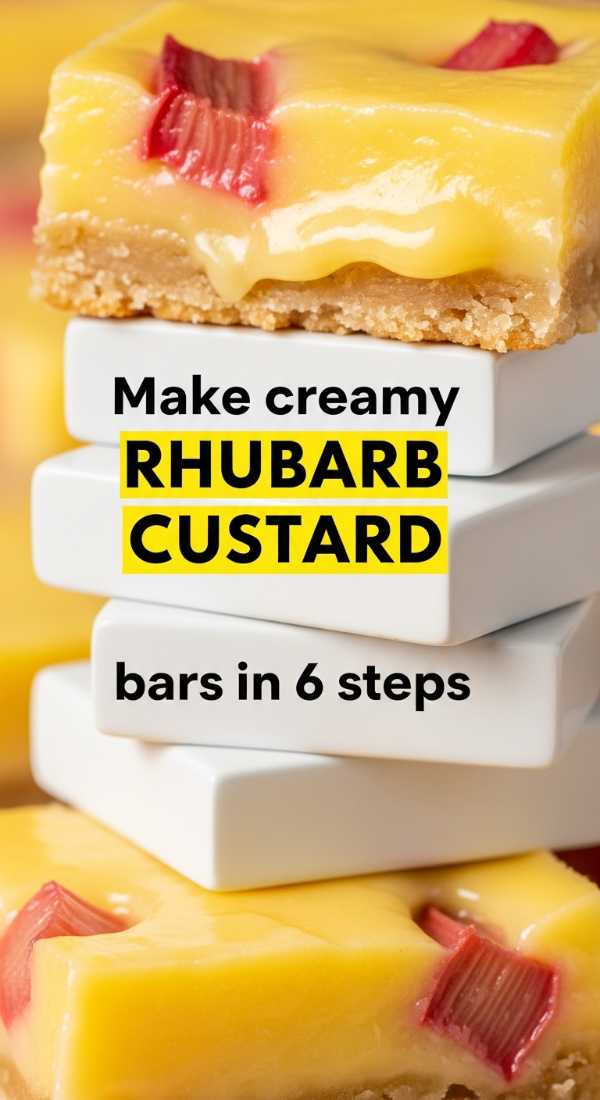 Make Creamy Rhubarb Custard Bars In 6 Steps 69f447488c6df