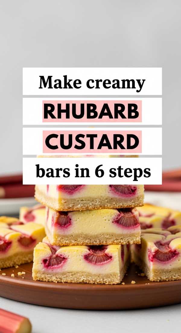 Make Creamy Rhubarb Custard Bars In 6 Steps 6a0170a4189d3