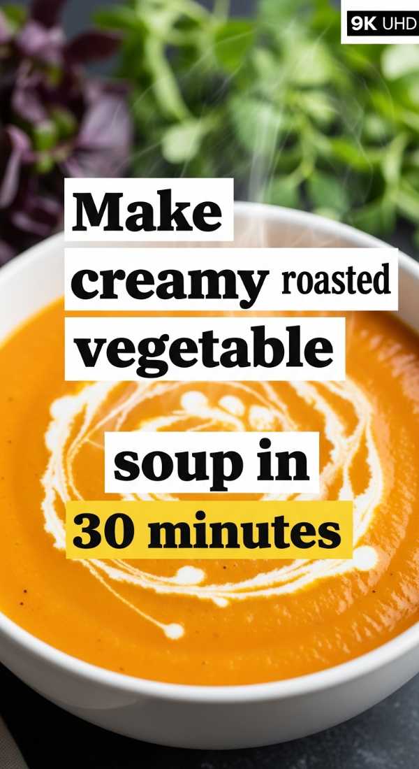 Make Creamy Roasted Vegetable Soup In 30 Minutes 6a109efeba881