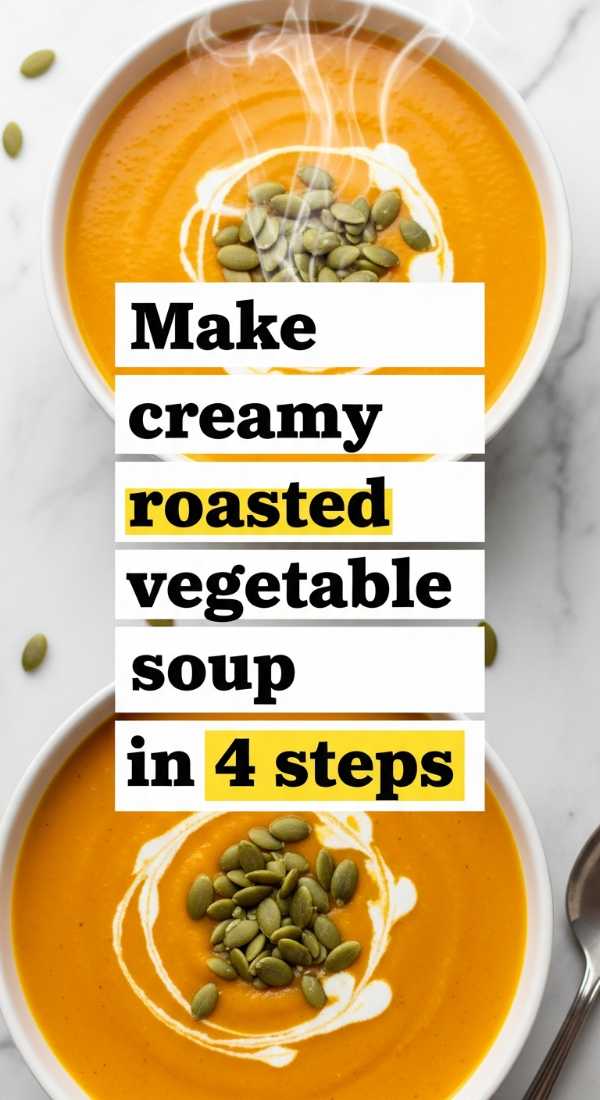 Golden, Crispy, and Perfect: The Roasted Vegetable Masterclass Make Creamy Roasted Vegetable Soup In 4 Steps 6a1093754607d