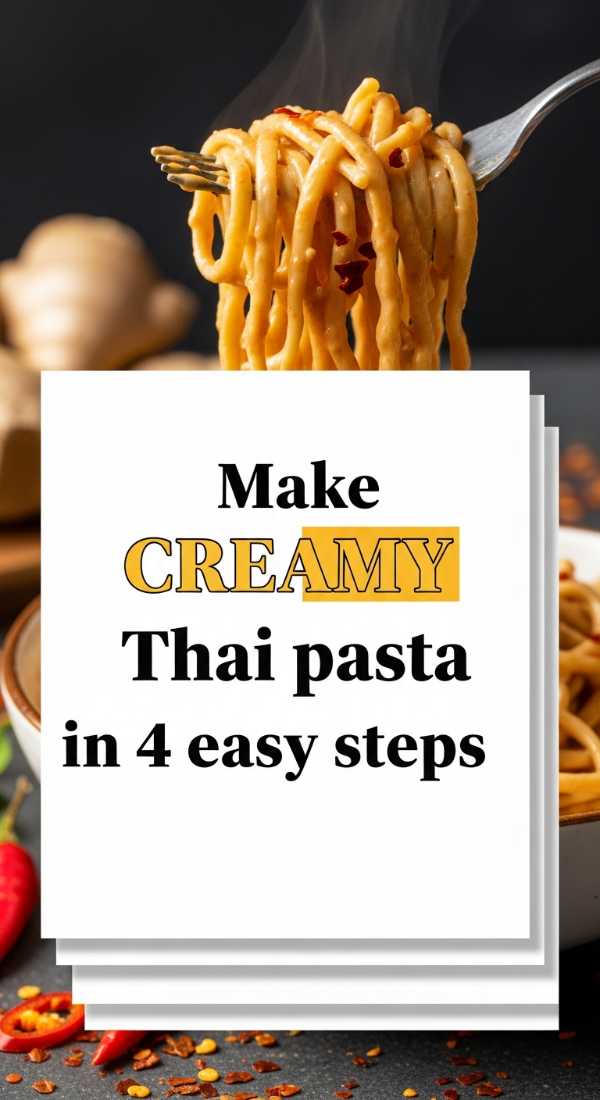 Make Creamy Thai Pasta In 4 Easy Steps 6a10a0ae95353