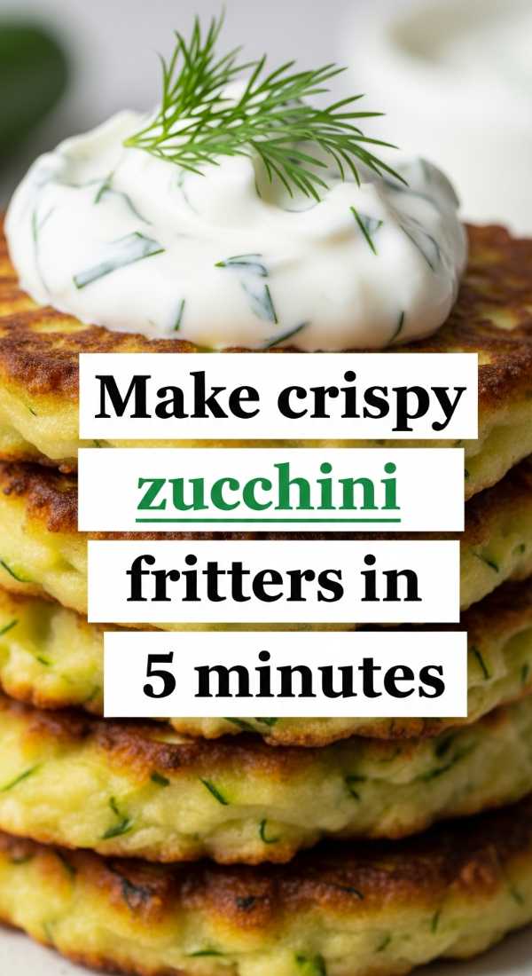 Make Crispy Zucchini Fritters In 5 Minutes 6a14295146a90