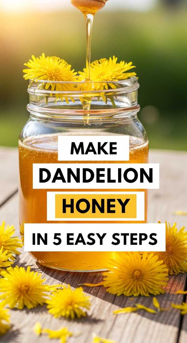 Make Dandelion Honey In 5 Easy Steps 69fd8ab153cd1
