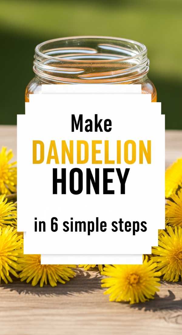 Make Dandelion Honey In 6 Simple Steps 69fd88b274590