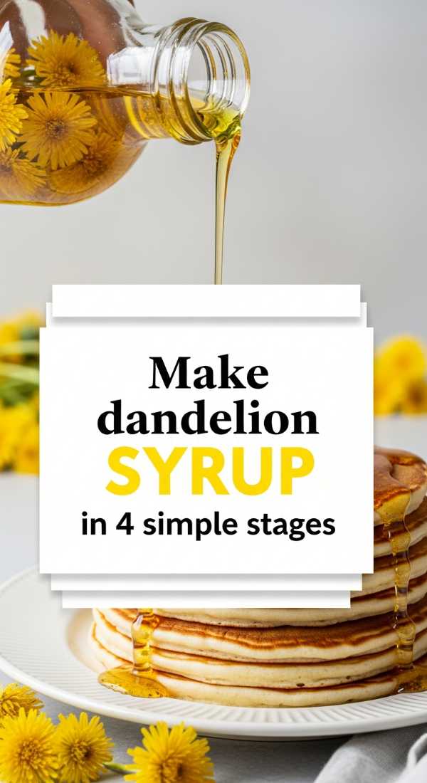 Eat Your Weeds: 5 Gourmet Dandelion Recipes You Won't Believe are From Your Backyard Make Dandelion Syrup In 4 Simple Stages 69f6fe1067a91