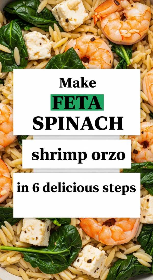 Make Feta Spinach Shrimp Orzo In 6 Delicious Steps 6a0170a91f141