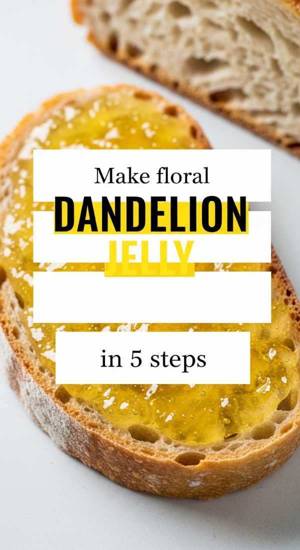 Make Floral Dandelion Jelly In 5 Steps 69f47a0438001