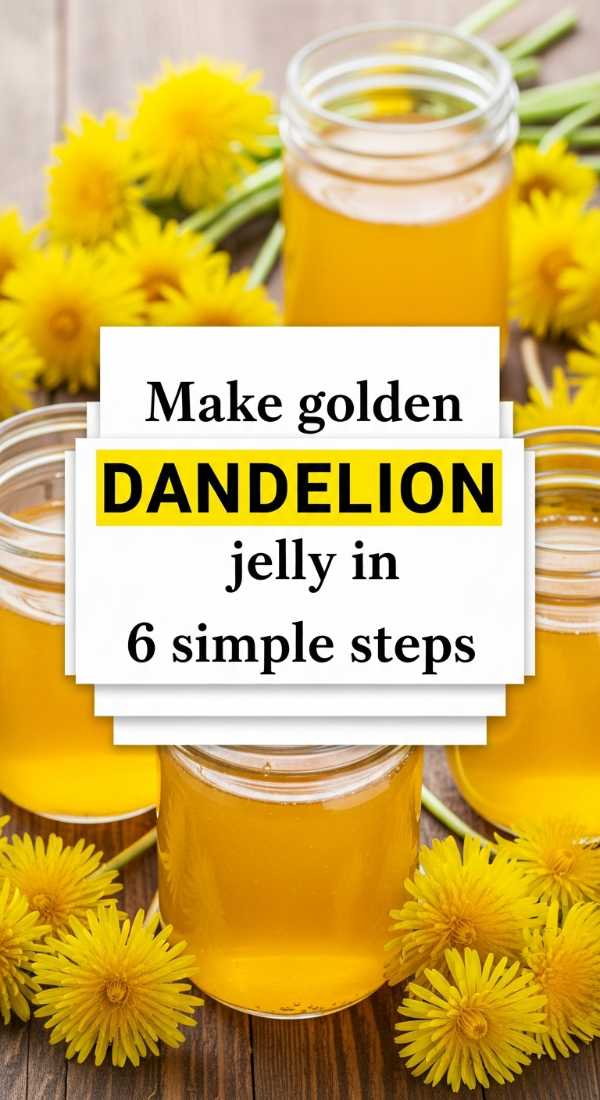 Make Golden Dandelion Jelly In 6 Simple Steps 69fd88ae88c0b
