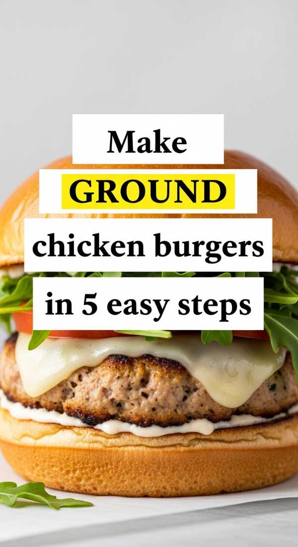 Make Ground Chicken Burgers In 5 Easy Steps 69fc174fdf530