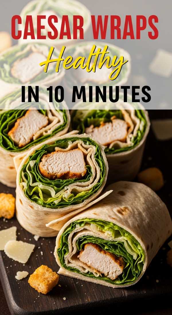 Make Healthy Chicken Caesar Wraps In 10 Minutes 69fd741f85319