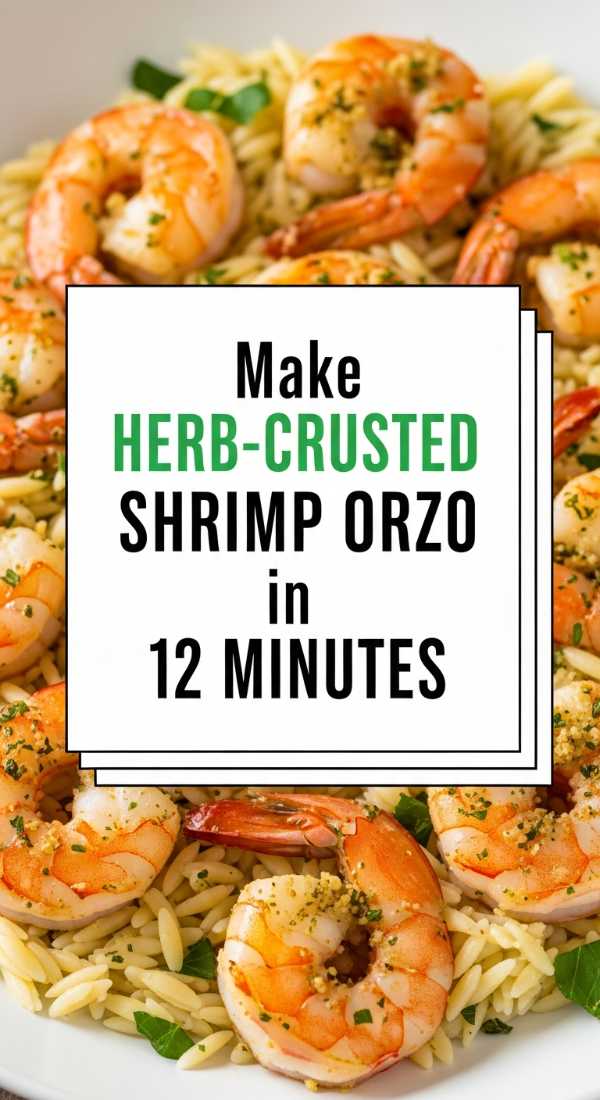 Make Herb Crusted Shrimp Orzo In 12 Minutes 69f47a0832d32
