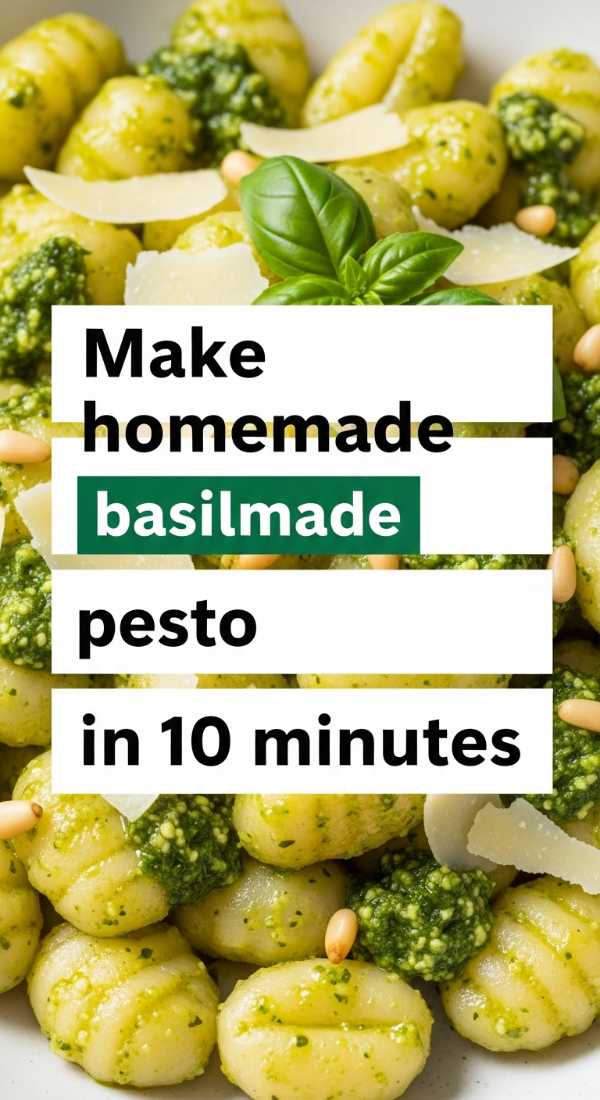 Bold Colors and Fresh Vibes: The Ultimate Summer Kitchen Makeover Make Homemade Basil Pesto In 10 Minutes 69fc191a38932