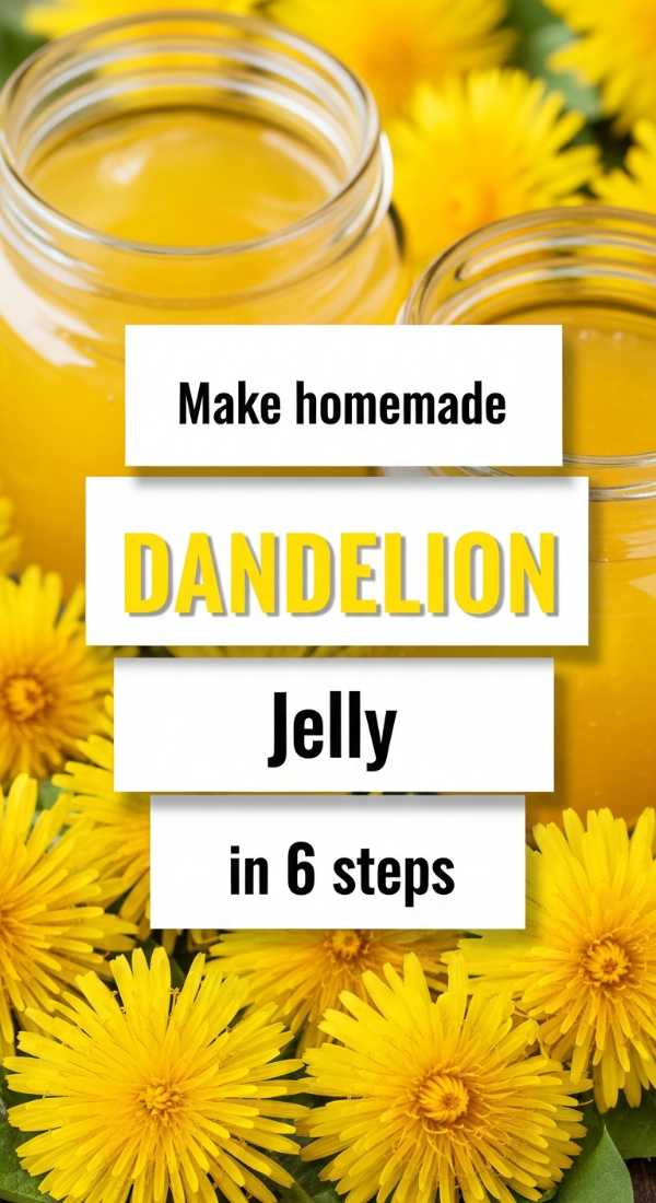 Make Homemade Dandelion Jelly In 6 Steps 6a0015fff0277