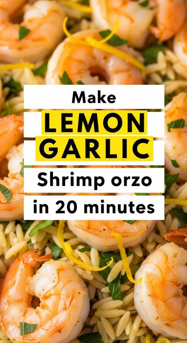 Make Lemon Garlic Shrimp Orzo In 20 Minutes 69f47b407f486