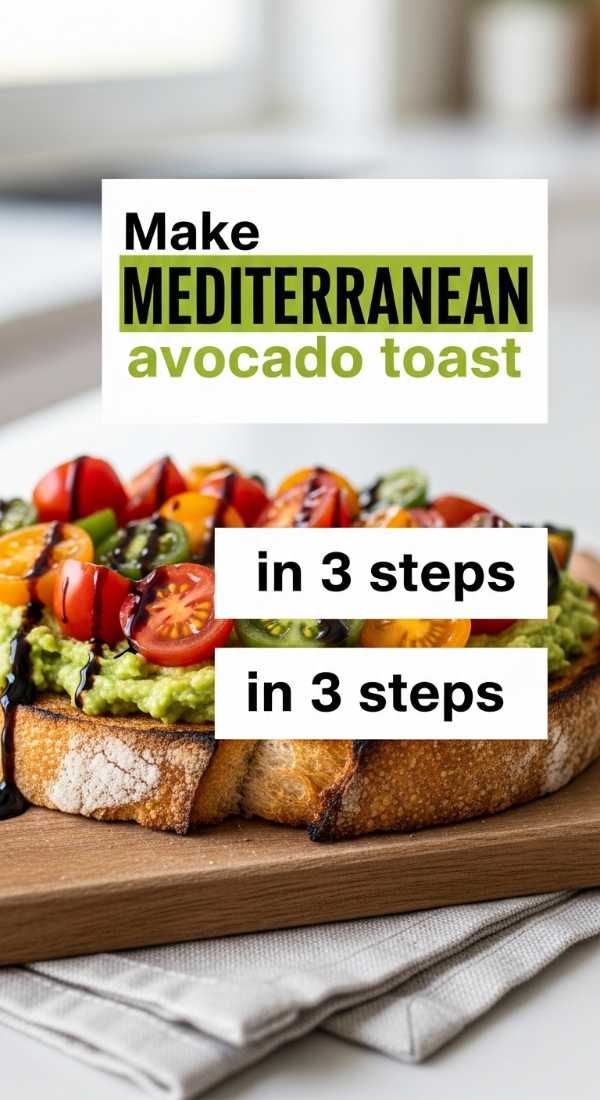 Make Mediterranean Avocado Toast In 3 Steps 69f6f4b5884b6