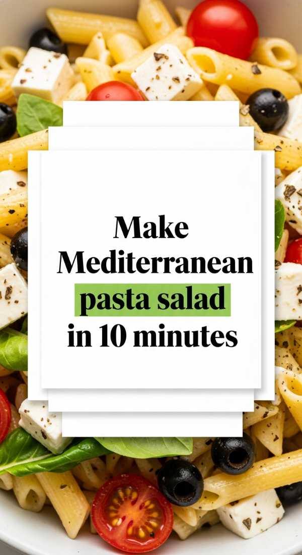 Make Mediterranean Pasta Salad In 10 Minutes 6a1098b0d26b0