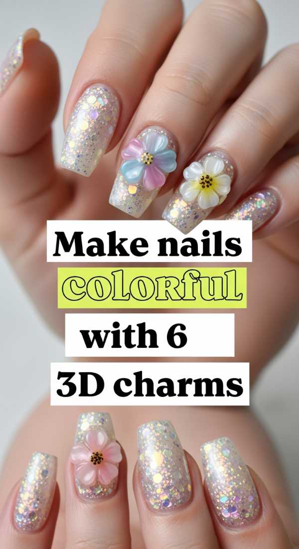 Make Nails Colorful With 6 3d Charms 6a0f0b9896f8c