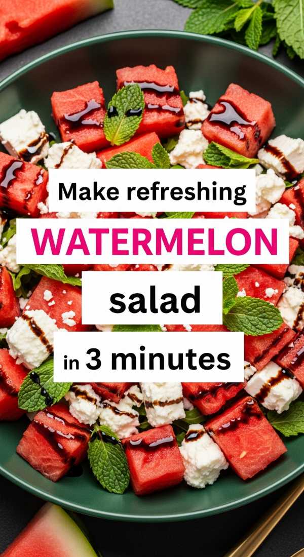 Make Refreshing Watermelon Salad In 3 Minutes 6a06c55004f5a
