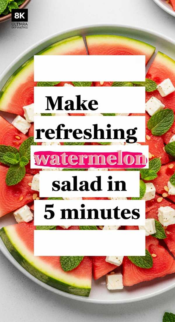 Summer on a Plate: Effortless Healthy Recipes for Busy Sunny Days Make Refreshing Watermelon Salad In 5 Minutes 69f6fe0c63775