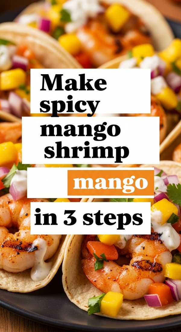 Bold Colors and Fresh Vibes: The Ultimate Summer Kitchen Makeover Make Spicy Mango Shrimp In 3 Steps 69fc19197826f