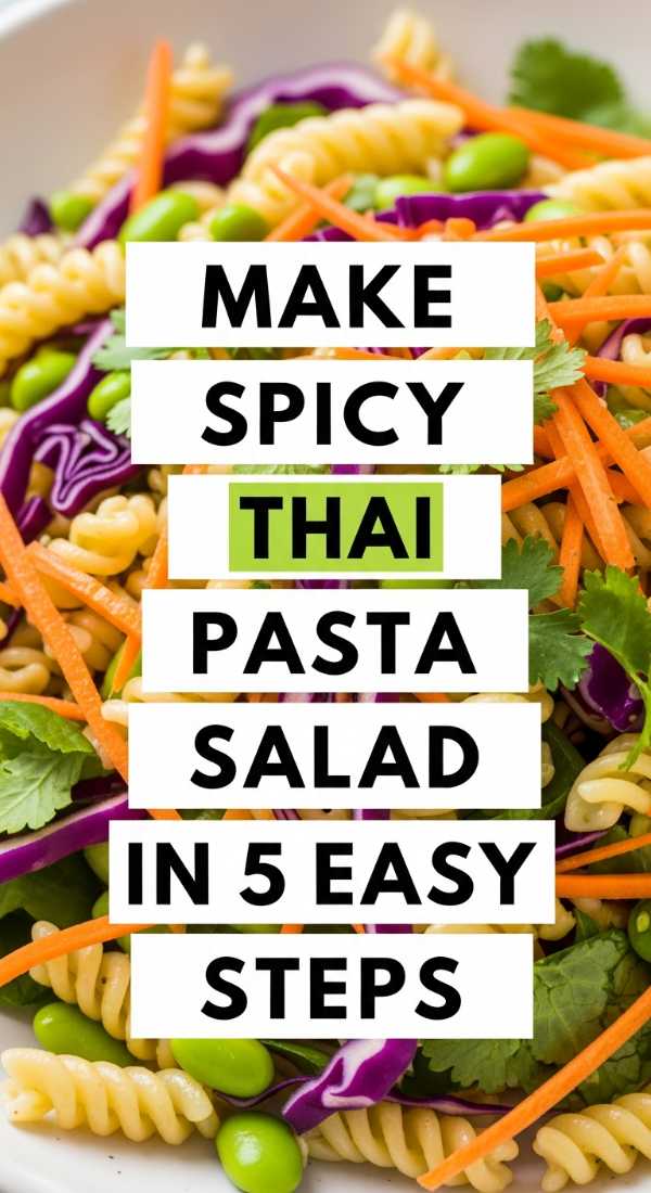 Make Spicy Thai Pasta Salad In 5 Easy Steps 6a10a0d48ffb3