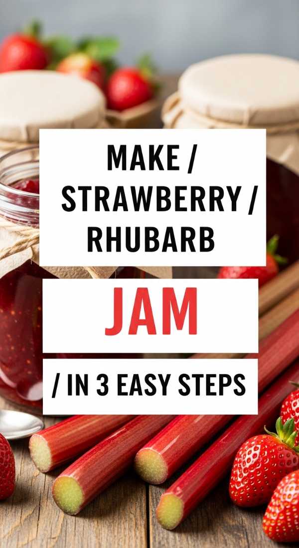 Red & Radiant: The Definitive Guide to Cooking with Rhubarb and Strawberries Make Strawberry Rhubarb Jam In 3 Easy Steps 69fd8ca85a260