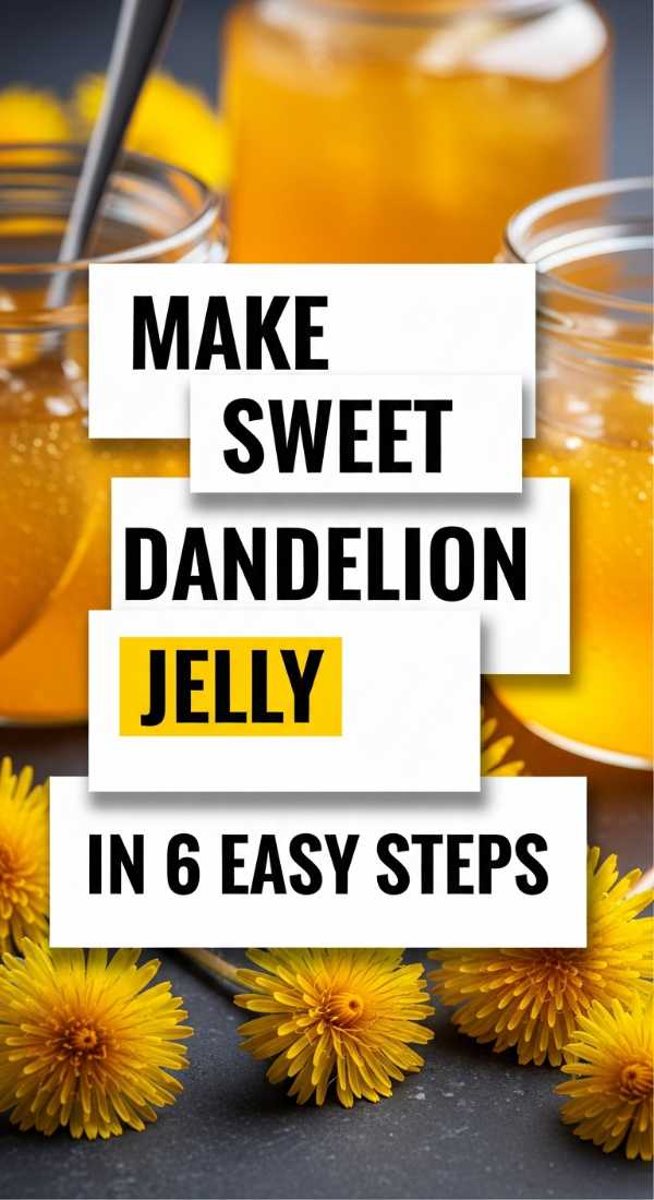 Make Sweet Dandelion Jelly In 6 Easy Steps 69f44266a5ac1