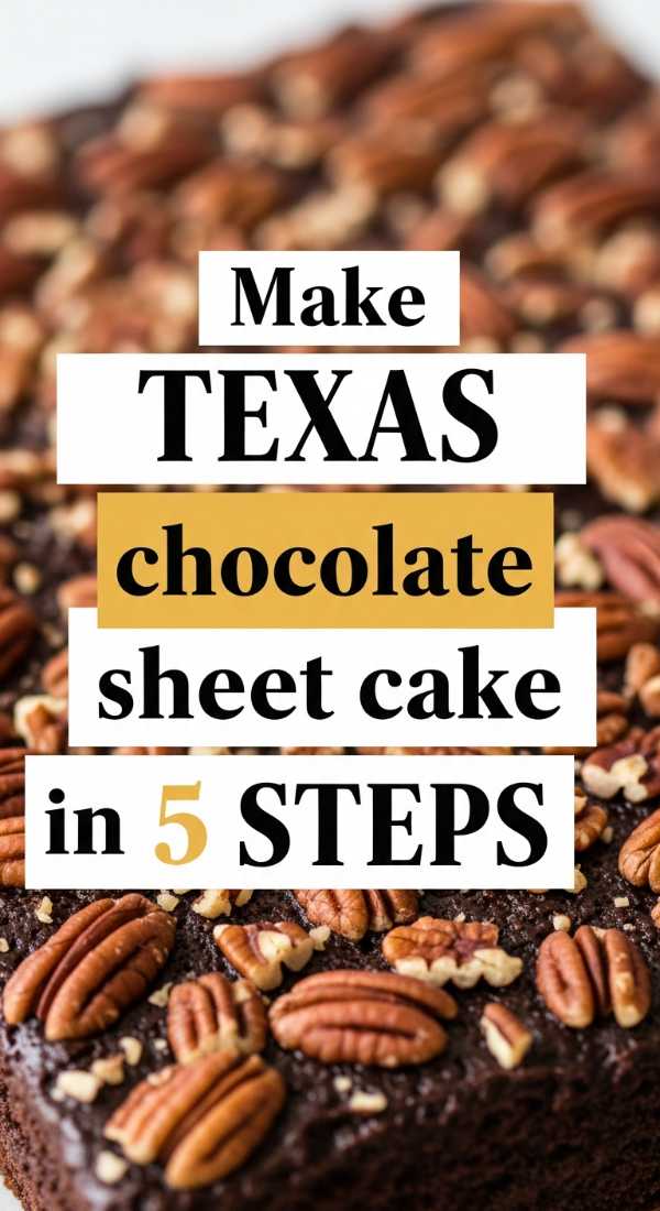 The Ultimate Sun-Kissed Cookbook: Refreshing Eats for Every Occasion Make Texas Chocolate Sheet Cake In 5 Steps 6a06bc60df7b4