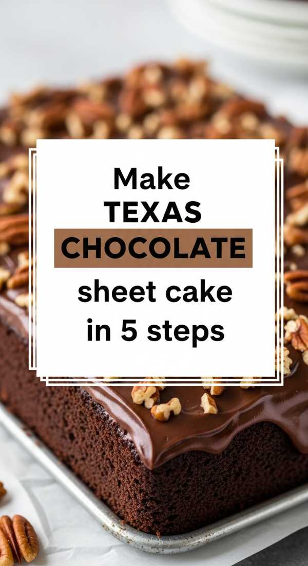 Make Texas Chocolate Sheet Cake In 5 Steps 6a06e6f76753a