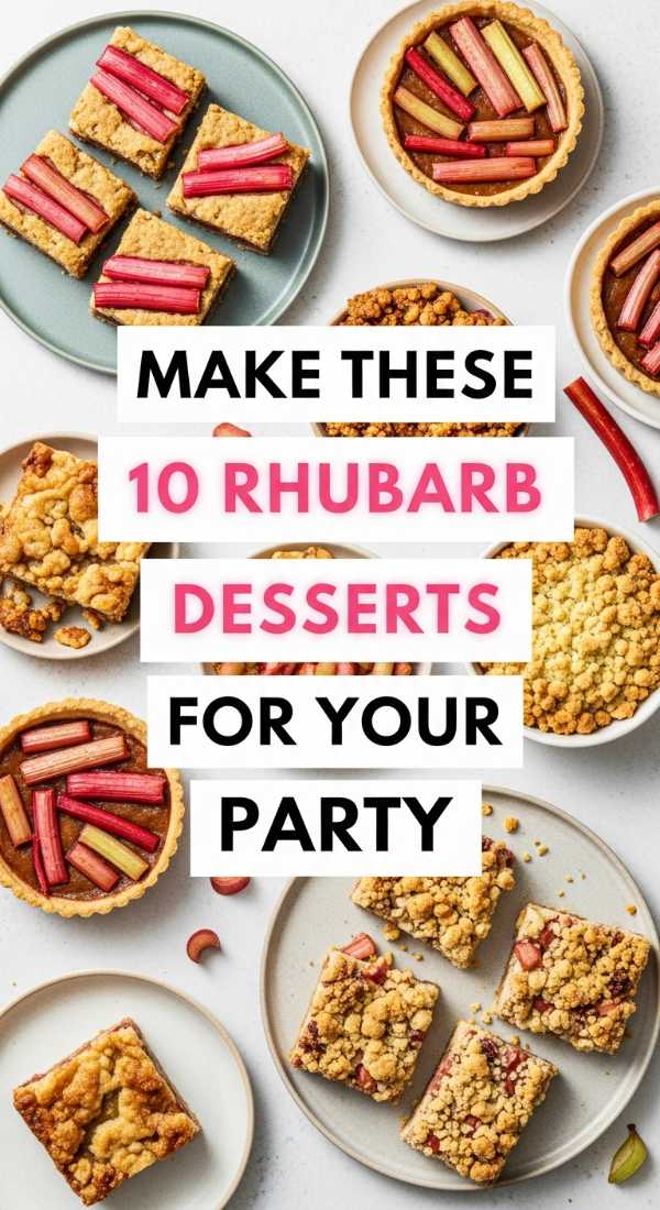 Make These 10 Rhubarb Desserts For Your Party 69fd8cad45024