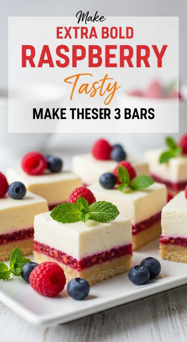 Make These 3 Layer Raspberry Bars For Your Party 6a0db3de78292