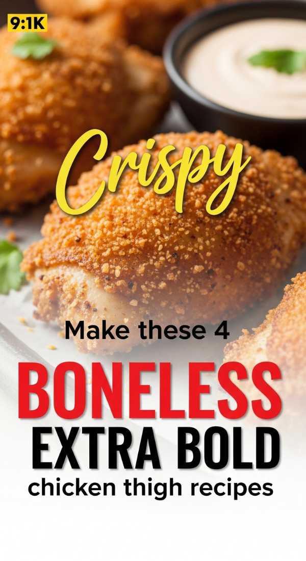 Beyond the Breast: The Ultimate Guide to Flavorful Dark Meat Chicken Make These 4 Crispy Boneless Chicken Thigh Recipes 6a14964da8878