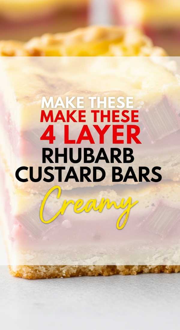 Make These 4 Layer Rhubarb Custard Bars 6a149b30429f8