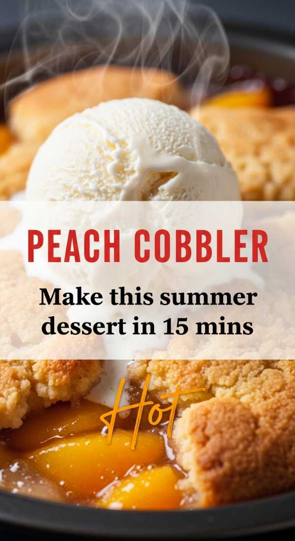 Make This Hot Summer Peach Cobbler In 15 Minutes 6a00251aa6ffd