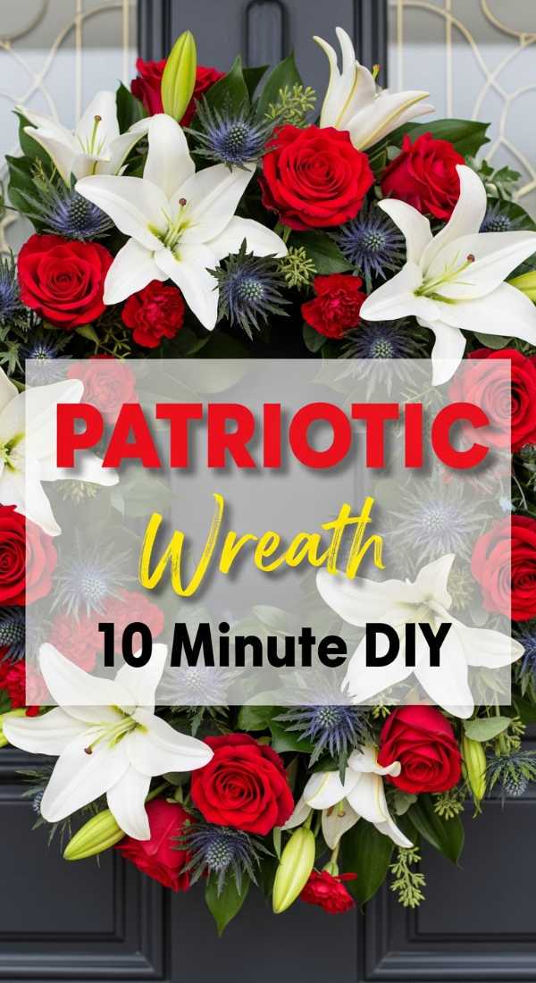 Make This Patriotic Floral Wreath In 10 Minutes 6a0d98f357ffa