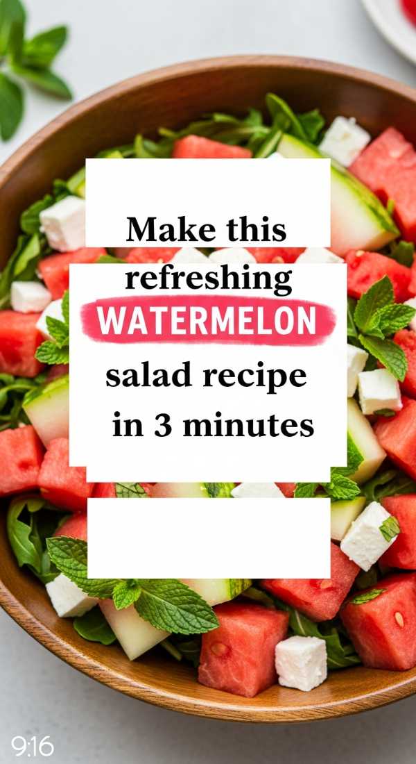 Make This Refreshing Watermelon Salad Recipe In 3 Minutes 6a0016207aa67