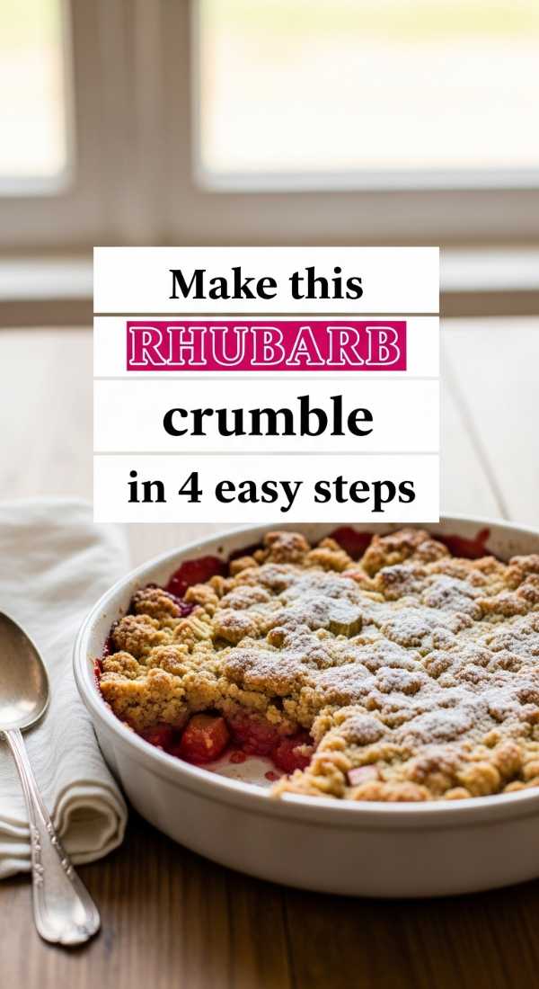 Make This Rhubarb Crumble In 4 Easy Steps 6a06cbe3cba1e