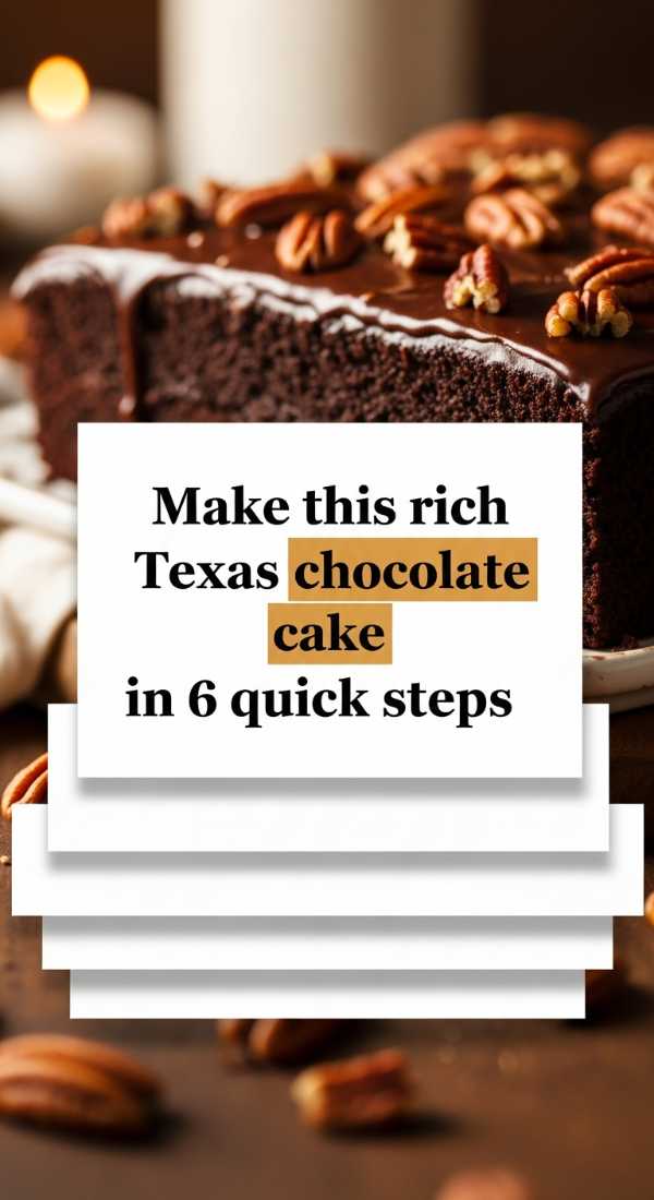 Make This Rich Texas Chocolate Cake In 6 Quick Steps 6a06febd9ed58