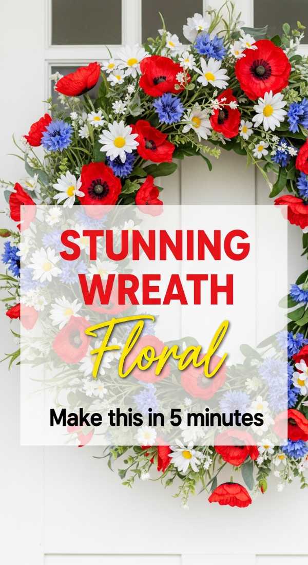Make This Stunning Floral Wreath In 5 Minutes 6a0572c2562db