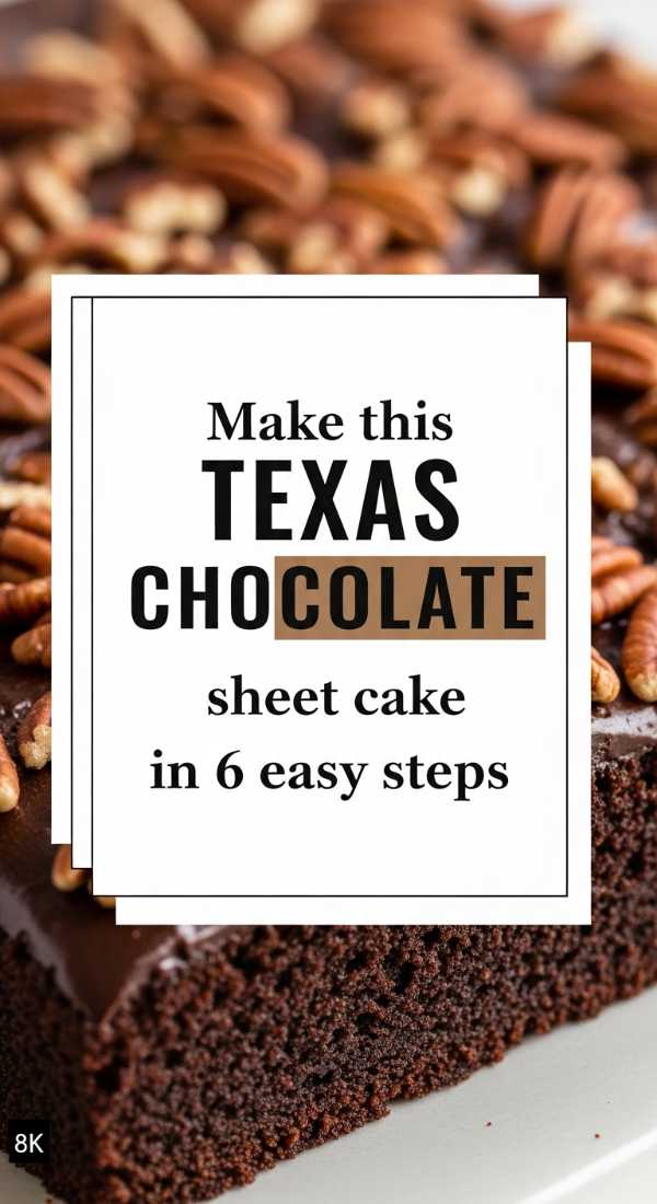 Make This Texas Chocolate Sheet Cake In 6 Easy Steps 6a06ee661eb74