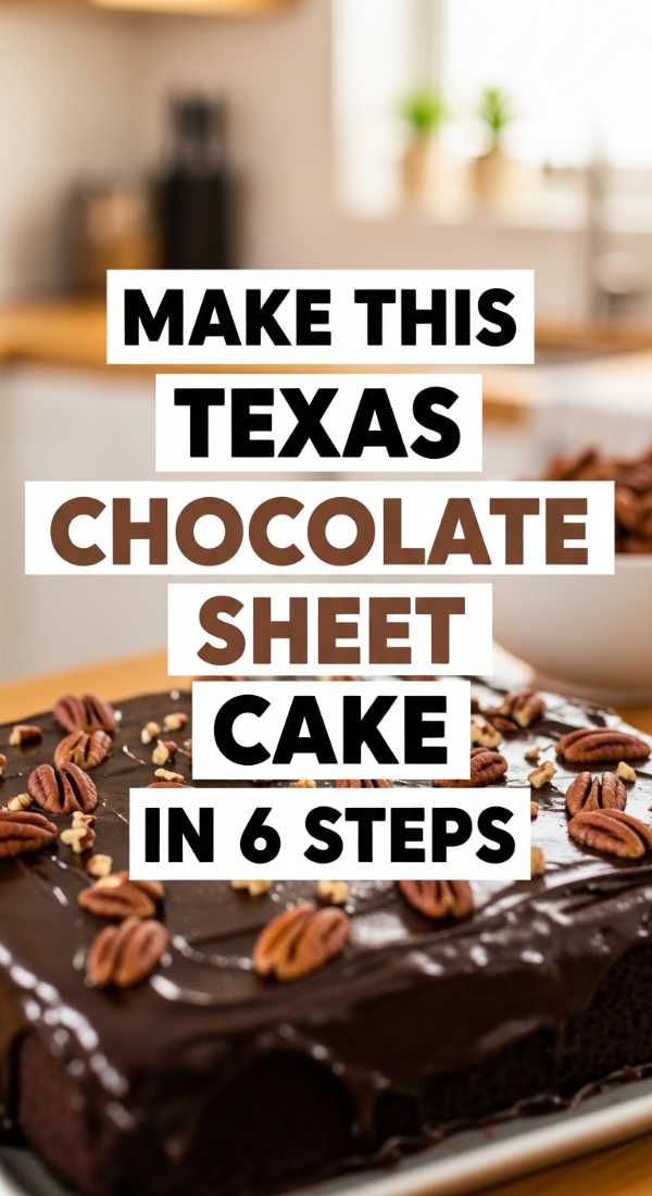 Sun-Drenched Flavors: Your Ultimate Handbook for Summer Entertaining Make This Texas Chocolate Sheet Cake In 6 Steps 6a10952a514ad