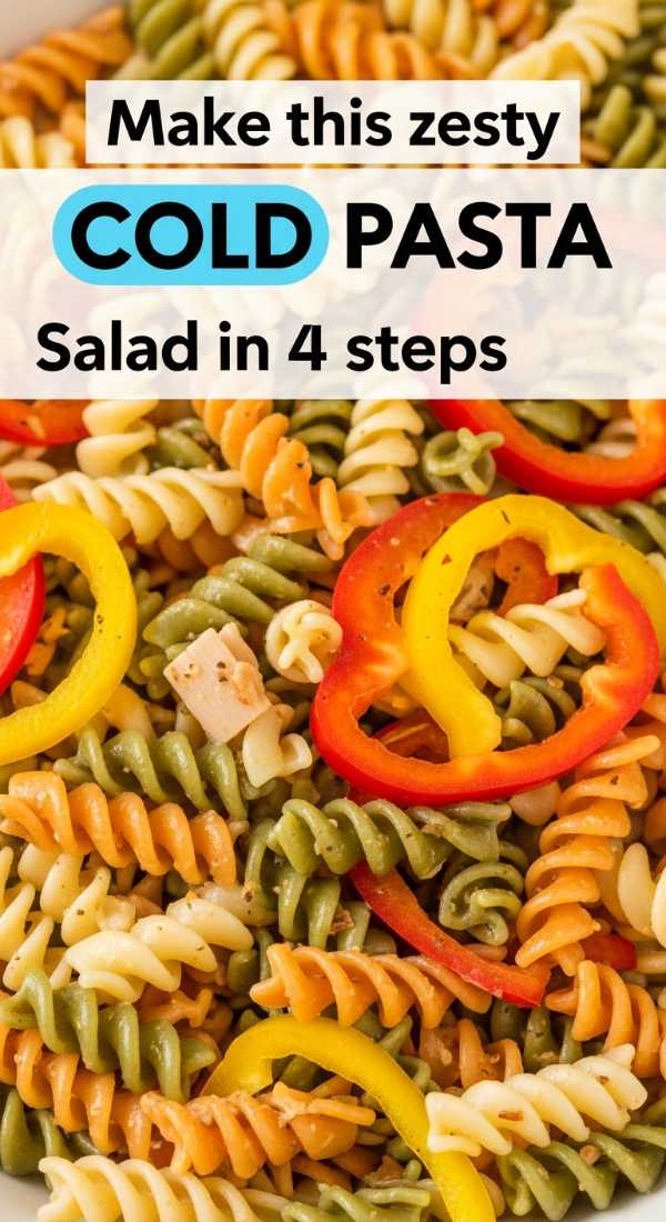 Make This Zesty Cold Pasta Salad In 4 Steps 6a06bdee4da0c