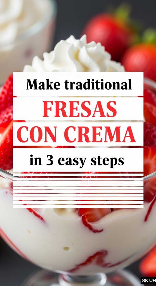 Make Traditional Fresas Con Crema In 3 Easy Steps 6a06bdeb70545