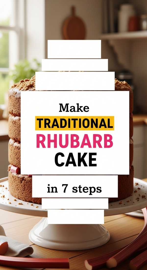 Quick Rhubarb Delights: From Crumble to Cake in Minutes Make Traditional Rhubarb Cake In 7 Steps 69fd889292294
