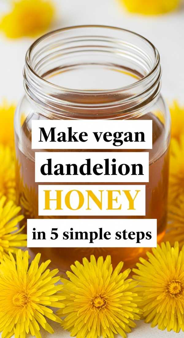 Make Vegan Dandelion Honey In 5 Simple Steps 69f59f883a4f2