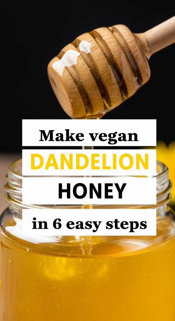 Make Vegan Dandelion Honey In 6 Easy Steps 69f59f7bd8784