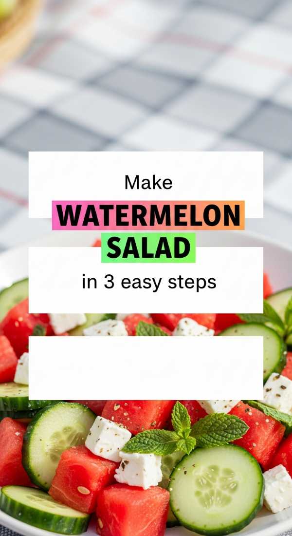 Make Watermelon Salad In 3 Easy Steps 6a070252c5d15