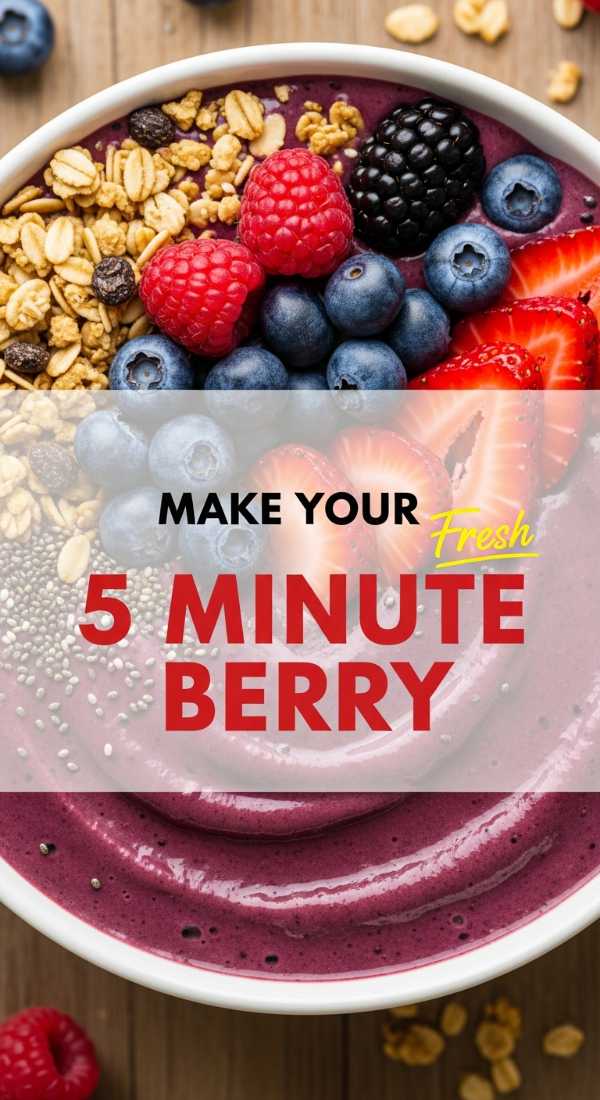15 Refreshing Meals to Keep You Cool and Healthy This Summer Make Your 5 Minute Cool Berry Breakfast Bowl 6a044af5d5eda
