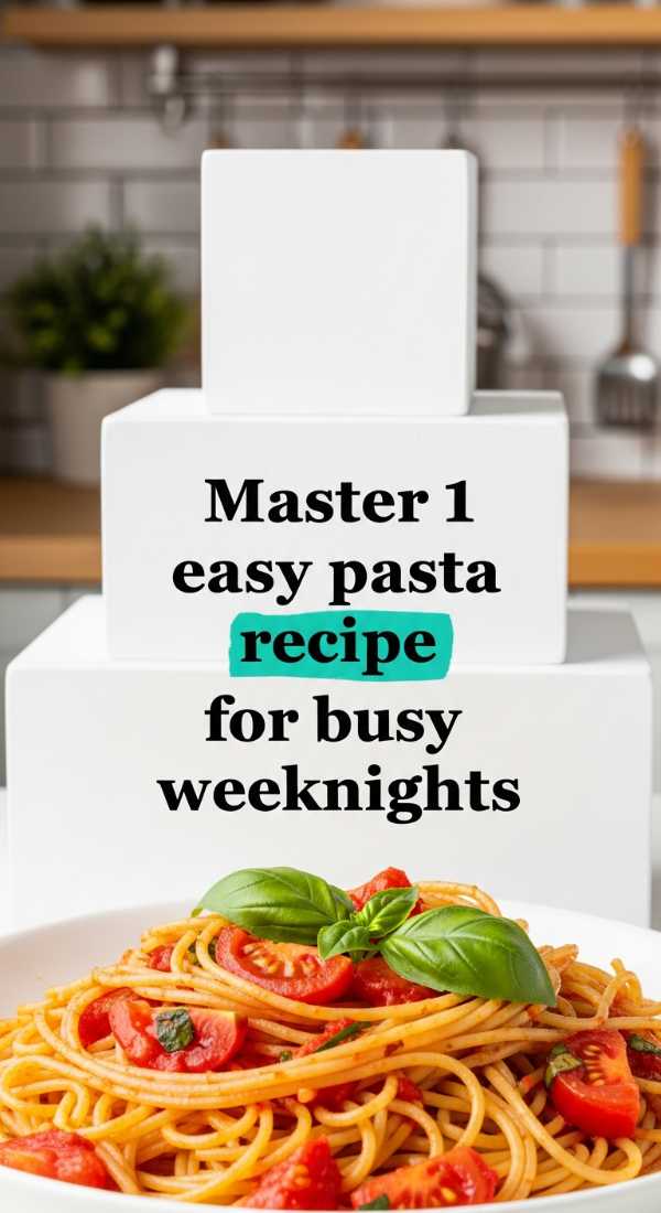 Master 1 Easy Pasta Recipe For Busy Weeknights 6a1097a0a8245